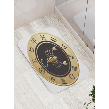 Signs Circle Bath Mat