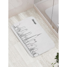 Downtown Sketch Bath Mat