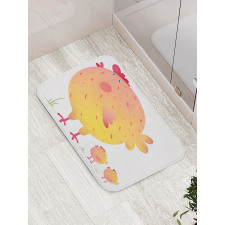 Mother Hen and Chicks Bath Mat