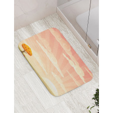 Lonely Tree Rural Field Bath Mat