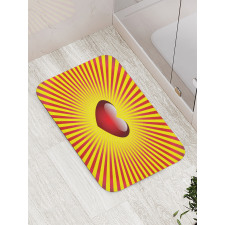 Ombre Love Stripes Bath Mat