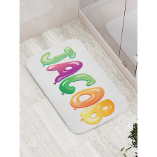 Traditional Male Name Bath Mat