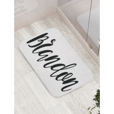 Widespread Name Pattern Bath Mat