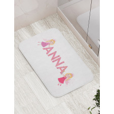 Nursery Themed Lettering Bath Mat