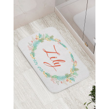 Celebratory Girl Name Classic Bath Mat