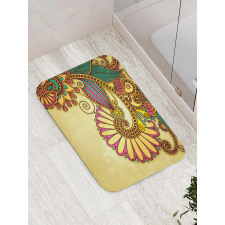 Blooming Colorful Petals Bath Mat