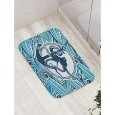 Sea Waves Bath Mat