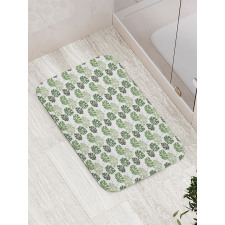 Tropical Jungle Leaves Bath Mat