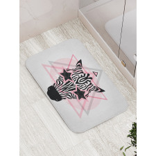 Hipster Star Eyes Bath Mat