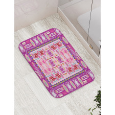 Traditional Afghan Motif Bath Mat