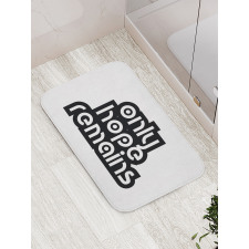 Motivational Retro Typography Bath Mat