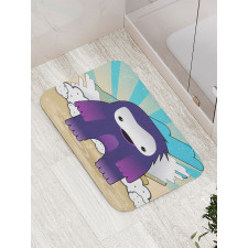 Japanese Manga Monster Bath Mat