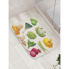 Exotic Fresh Food Bath Mat