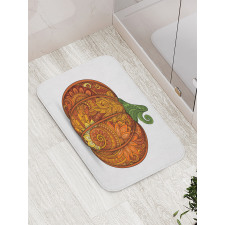 Style Pumpkin Bath Mat