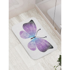 Pointillist Butterfly Bath Mat
