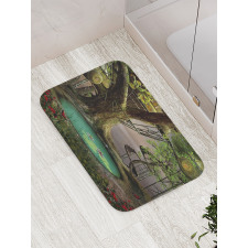 Enchanted Tree Fort Pond Bath Mat