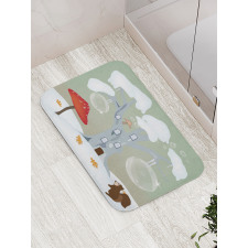 Amanita Muscaria Mushroom Bath Mat