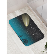 Shooting Stars at Night Bath Mat