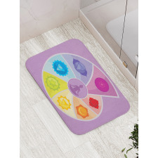 Partitioned Snail Shell Bath Mat