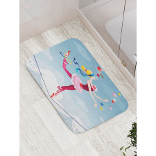 Juggler Woman Trapeze Bath Mat