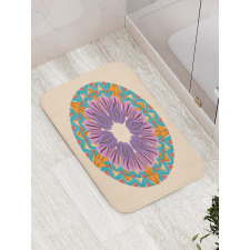 Rotating Zigzag Lines Bath Mat