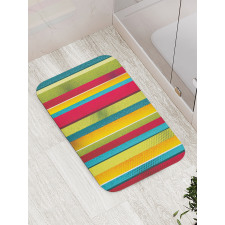 Ragged Stripes Bath Mat