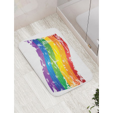 Gay Pride Flag Bath Mat