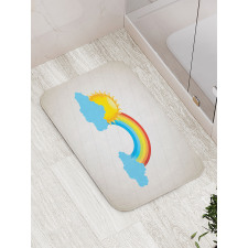 Sun over Clouds Bath Mat