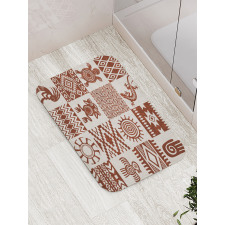 Grunge Native Tile Bath Mat