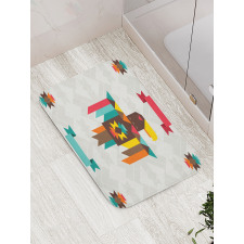 Folk Totem Eagle Bath Mat