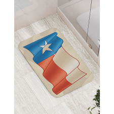 Flapping Flag Motif Bath Mat