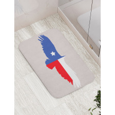 Bald Eagle Design Bath Mat