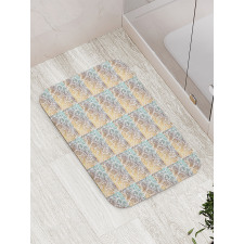 Vintage Floral Asian Bath Mat