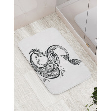 Oriental Peacock Bath Mat