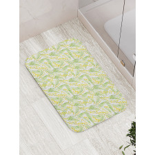 Watercolor Mimosa Bath Mat