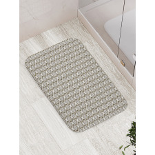 Timeless Oval Shapes Bath Mat