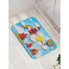 Kids Coast Cartoon Bath Mat