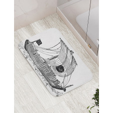 Chinese Sailboat Bath Mat