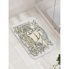 Ship Ornament Art Bath Mat