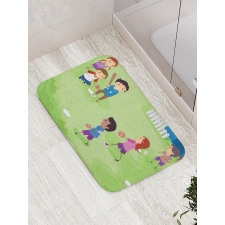 Friends Basketball Bath Mat