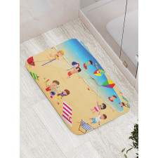 Beach Volleyball Bath Mat