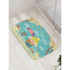 Old Man and His Dog Bath Mat