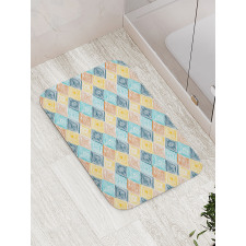 Tie Dye Effect Tile Bath Mat