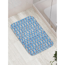 Watercolor Fish Skin Bath Mat