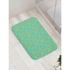 Shape Section Grapefruit Bath Mat