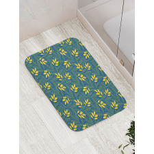 Autumn Leaf Circle Bath Mat