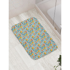 Spring Growth Theme Bath Mat