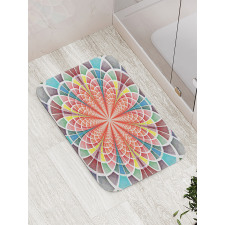 Geometric Blossom Bath Mat