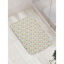 Singing Birds Floral Theme Bath Mat