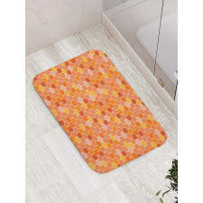 Gradient Honeycomb Shape Bath Mat